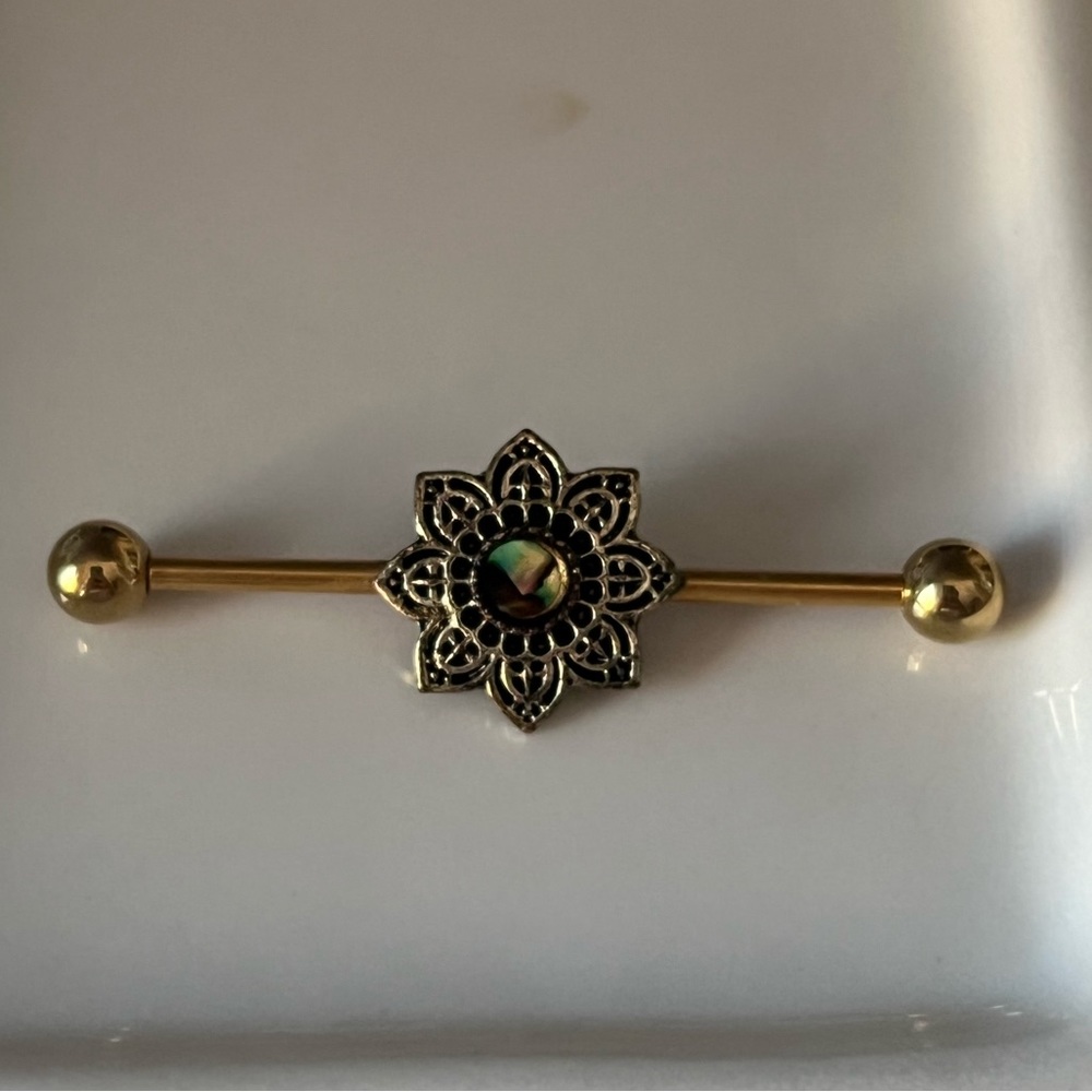 Industrial bar earring